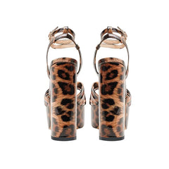 Satin Platform Crystal Embellishment Block Heels
