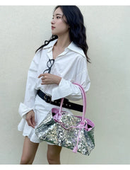 Sparkly Sequin Large Tote Bag