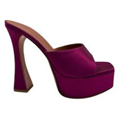 Platform Block Heel Mules