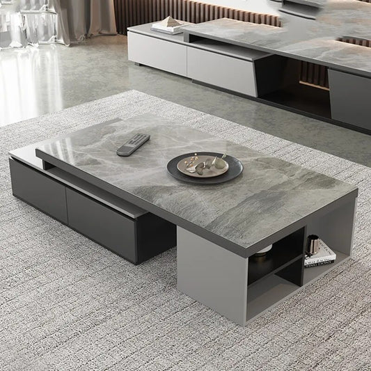 Center Marble Modern Coffee Tables Salon Living Room Furniture 