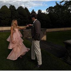 Strapless Ruffle Maxi Dress