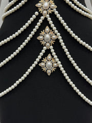 Black Pearl Embellished High Neck Maxi Dress