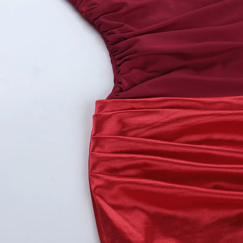 Close-up of a red fabric with a plain background