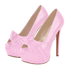 Platform Stiletto Peep Toe Heels