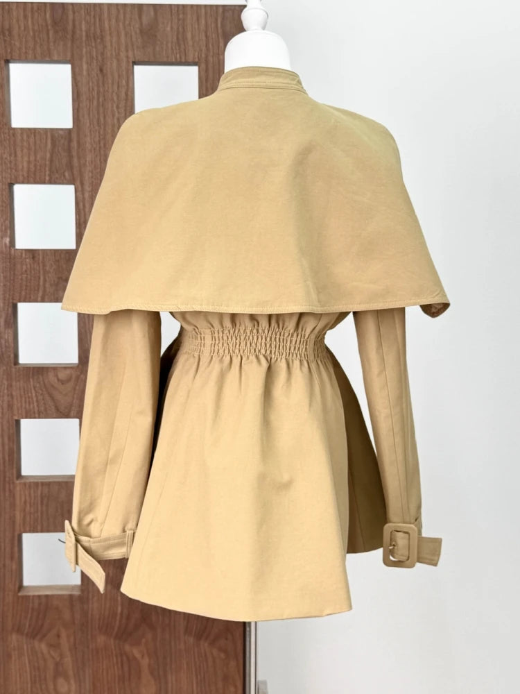 Beige cape on a mannequin