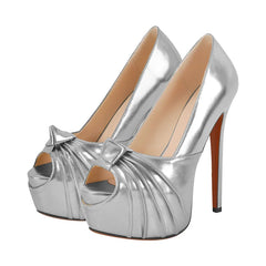 Platform Stiletto Peep Toe Heels