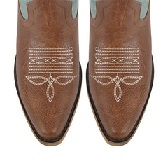 Pointed Toe Embroidered Floral Western Boots