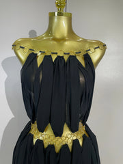 Halter Neck Grecian Style Mini Dress