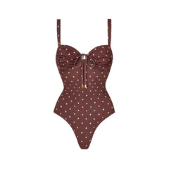 Polka Dot Bikini and Sarong Set