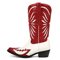 Pointed Toe Embroidered Cowgirl Boots