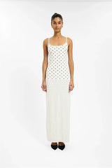 Spaghetti Strap Polka Dot Maxi Dress