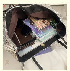 Sparkly Sequin Large Tote Bag