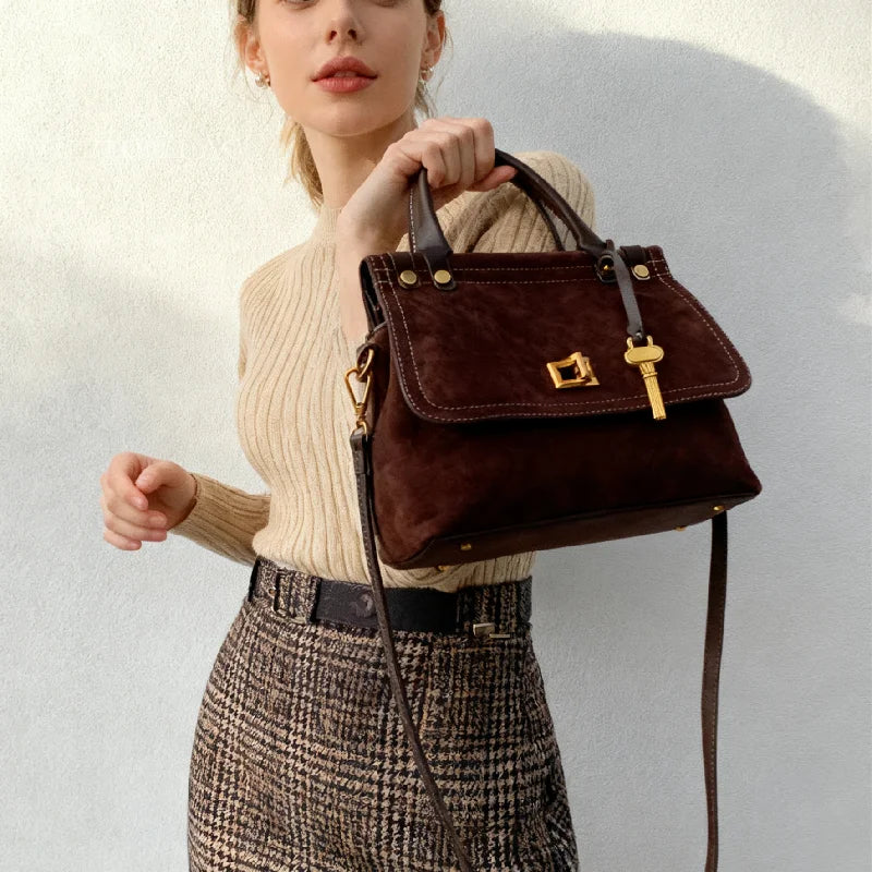 women’s small flap bag with hasp