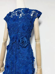 Floral Appliqu��� Maxi Dress