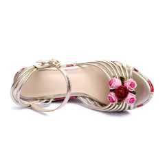 Embellished Platform Stiletto Heels