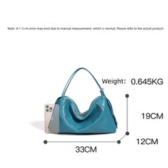 Soft Leather Pillow Shoulder Bag