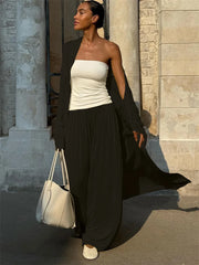 Yellow 2-Piece Lounge Set – Lightweight Cardigan & High-Waist Palazzo Trousers