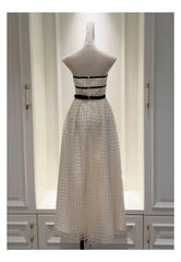 Sequin Embellished Strapless Midi Dress