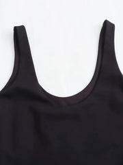 Black tank top on a white background