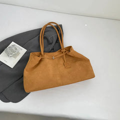 Large Capacity Suede Tote Bag