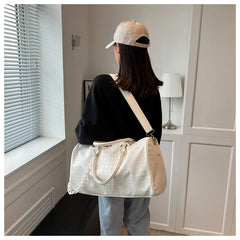 Crocodile Embossed Travel Duffle Bag