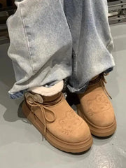 Hello Kitty Plush Lined Warm Winter Boots