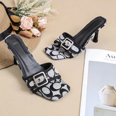 Square Toe Stiletto Heels