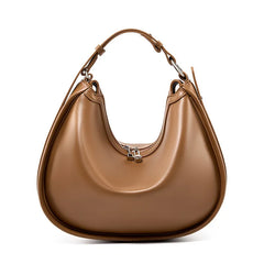 Crescent Structured Leather Bag