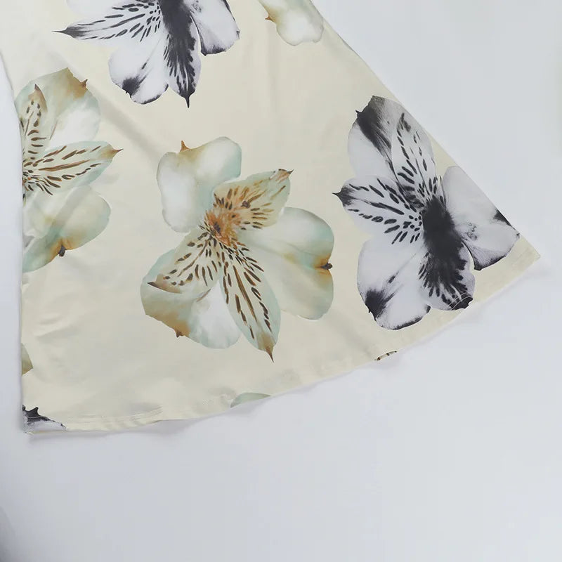 Floral-patterned fabric on a white background