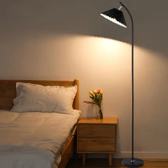 Pleated Lampshade Scandinavian Standing Floor Lamp