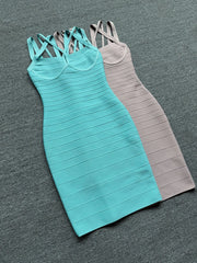Halter Strap Midi Dress