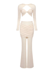 Beige outfit with a top and pant