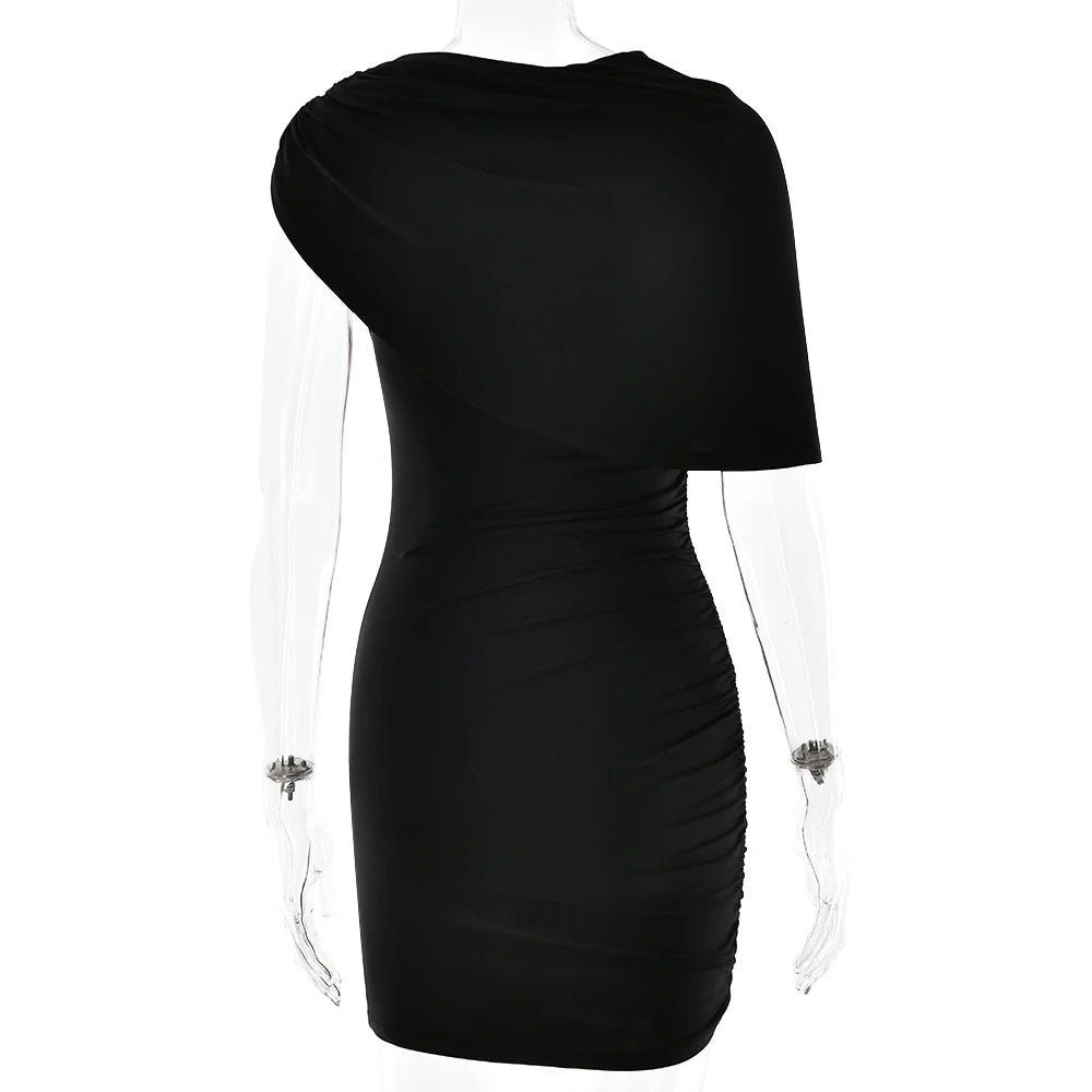 Black dress on a white background