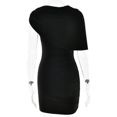 Black dress on a white background