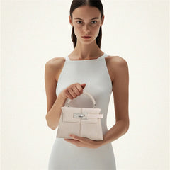 Women's Small Tote & Crossbody Bag With Gold Hardware