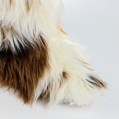 Close-up of Furry Knee High Boots Toe