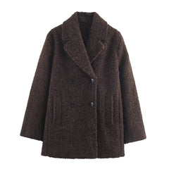 Brown coat on a white background
