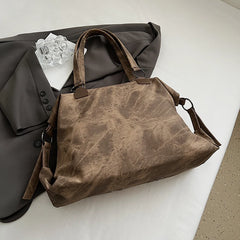 Studded PU Leather Shoulder Bag