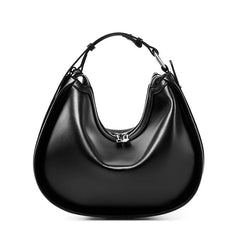 Crescent Structured Leather Bag