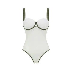 Tropical Trim One Piece Swimwear Set