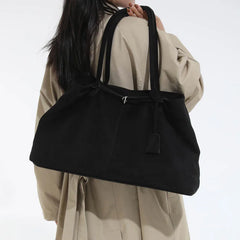 Large Capacity Suede Tote Bag