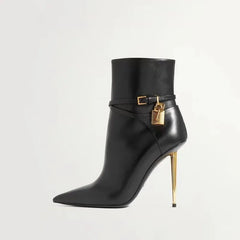 Pointed Toe High Heel Boots
