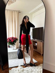 Long V-Neck Bell Sleeve Wrap Top