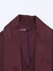 Maroon robe on a white background