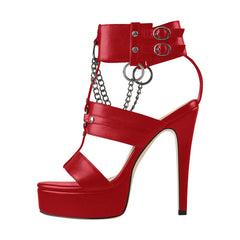 Platform Chain Ankle Strap Sandals