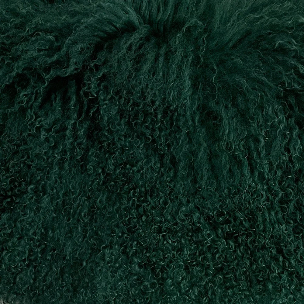 Close-up of dark green textured fabric
