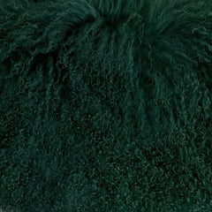 Close-up of dark green textured fabric