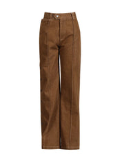 Brown pants on a white background