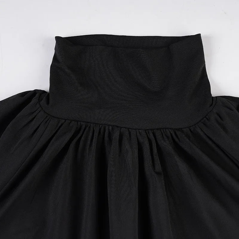 Black skirt with a white background