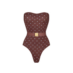 Polka Dot Bikini and Sarong Set